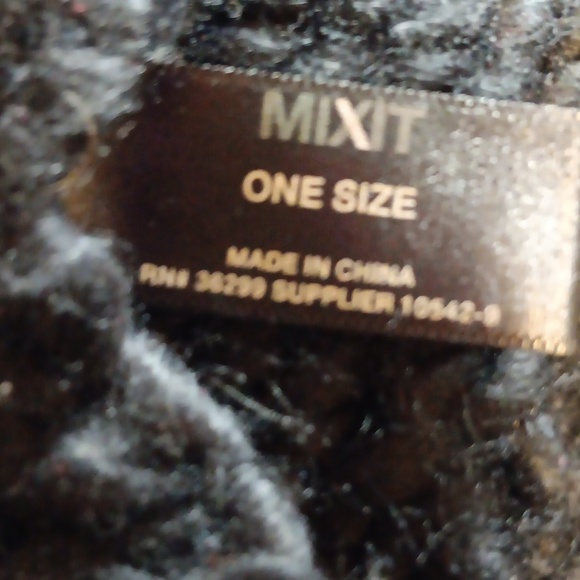 MIXIT JEWELED Crocheted Black Head & Ear Warmer Gently Loved - Picture 5 of 5